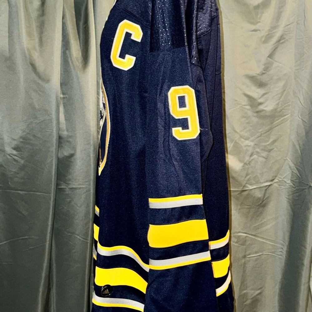 Jack Eichel Buffalo Sabers Adidas Navy and Yellow NHL Jersey